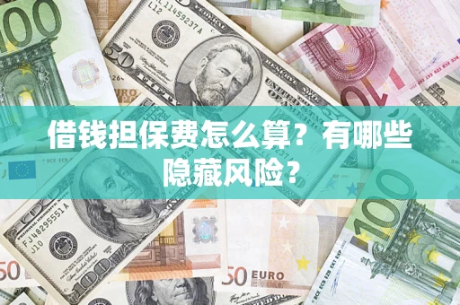 济南借钱担保费怎么算？有哪些隐藏风险？