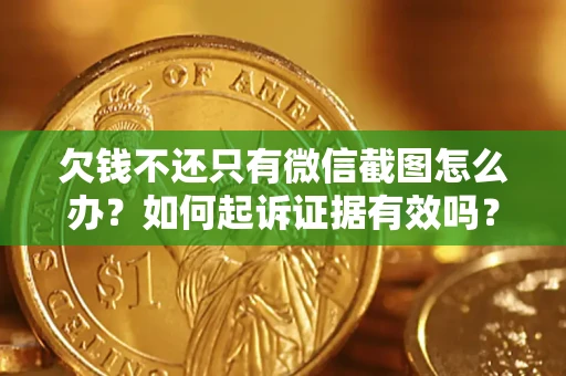 济南欠钱不还只有微信截图怎么办？如何起诉证据有效吗？