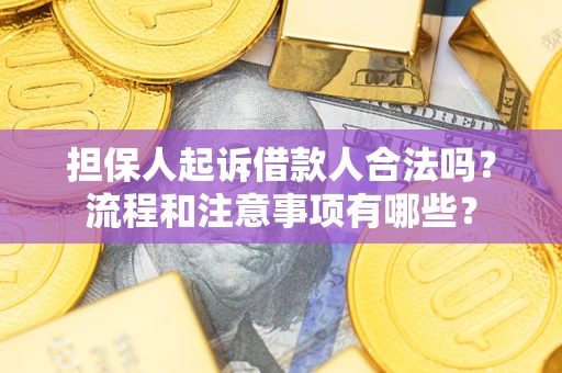 济南担保人起诉借款人合法吗？流程和注意事项有哪些？