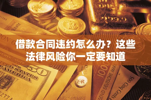 济南借款合同违约怎么办？这些法律风险你一定要知道