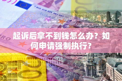 济南起诉后拿不到钱怎么办？如何申请强制执行？