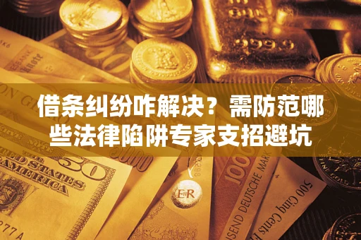 济南借条纠纷咋解决？需防范哪些法律陷阱专家支招避坑