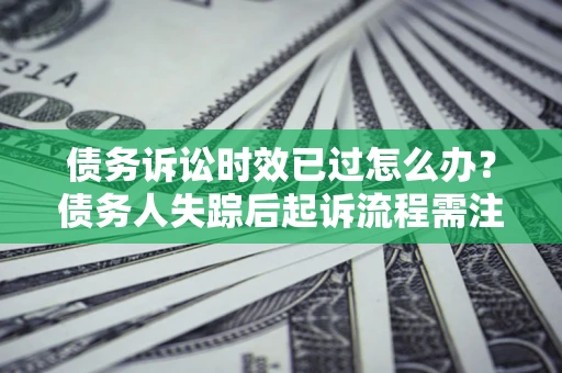济南债务诉讼时效已过怎么办？债务人失踪后起诉流程需注意什么？