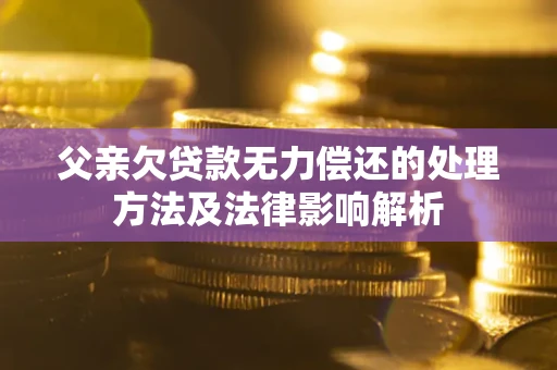 济南父亲欠贷款无力偿还的处理方法及法律影响解析