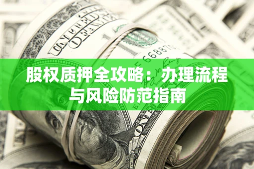 济南股权质押全攻略：办理流程与风险防范指南
