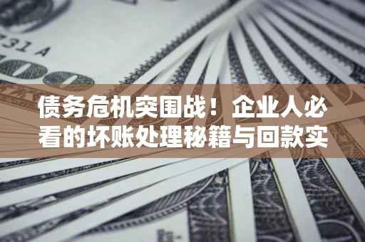 济南债务危机突围战！企业人必看的坏账处理秘籍与回款实战指南