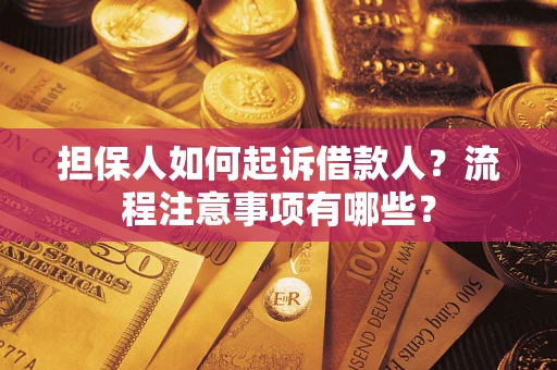 济南担保人如何起诉借款人？流程注意事项有哪些？