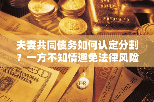 济南夫妻共同债务如何认定分割？一方不知情避免法律风险必看！